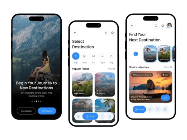 Native iOS and Android mobile app development with React Native and Flutter frameworks